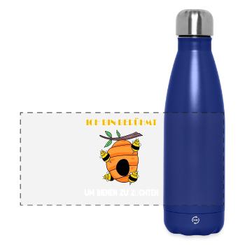 Imker - Panorama Isolierflasche 500 ml - Dunkelblau  - Vorne