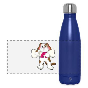 Os de chien - Gourde isotherme panoramique 500 ml - bleu foncé  - Devant