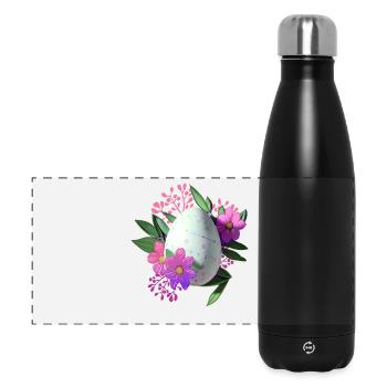 Fleurs Easter Egg Floral - Gourde isotherme panoramique 500 ml - noir - Devant
