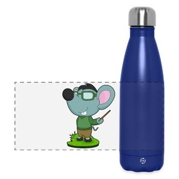 École de pointage des enseignants de souris - Gourde isotherme panoramique 500 ml - bleu foncé  - Devant