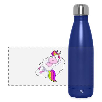 Nuages de licorne - Gourde isotherme panoramique 500 ml - bleu foncé  - Devant