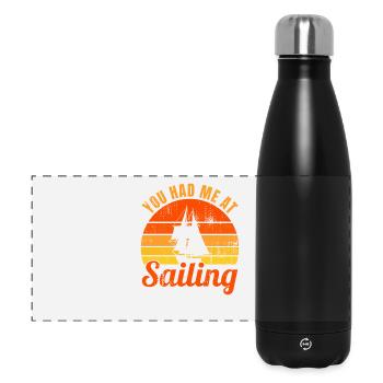 Blague de marin - Gourde isotherme panoramique 500 ml - noir - Devant