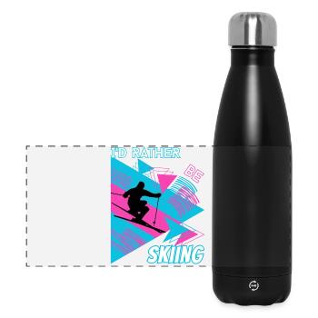 I'd Rather Ski - Ski Winter Sports Skier - Panoramic Thermal Bottle 500 ml - black - Front