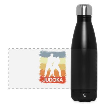 Judoka Skizze - Panorama Isolierflasche 500 ml - Schwarz - Vorne