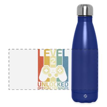 Level 2 Unlocked official teenager - Panoramische thermosfles 500 ml - donkerblauw  - Voor