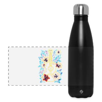 Hawaii Music Retro Look - Panoramic Thermal Bottle 500 ml - black - Front