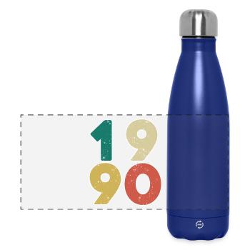1990 - Year 1990 - Year 1990 - Panoramic Thermal Bottle 500 ml - dark blue  - Front