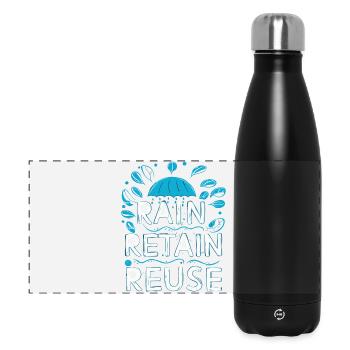 Rain Keep Reuse - Panoramic Thermal Bottle 500 ml - black - Front