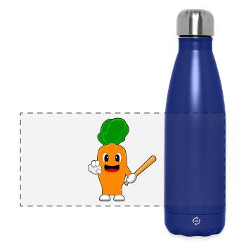 Carotte Baseball Batte de Baseball - Gourde isotherme panoramique 500 ml - bleu foncé  - Devant