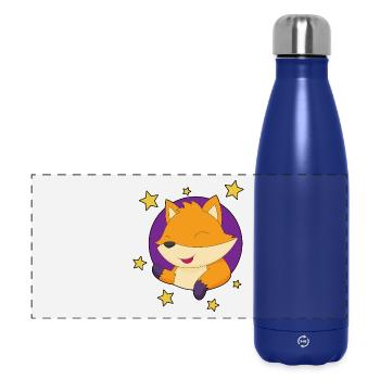 Étoiles du renard - Gourde isotherme panoramique 500 ml - bleu foncé  - Devant