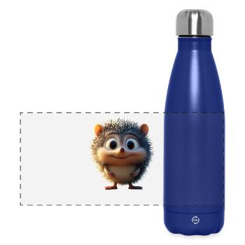 Igel Weißbauchigel Stacheligel Liebe Süßer Igel - Panorama Isolierflasche 500 ml - Dunkelblau  - Vorne