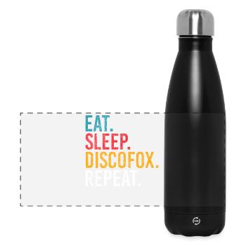 Eat Sleep Discofox Repeat for Dancers - Panoramic Thermal Bottle 500 ml - black - Front