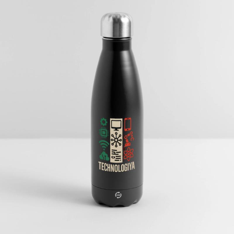 Futuristic Tech Circuit, Technologia Funny Meme Panoramic Thermal Bottle 500 ml