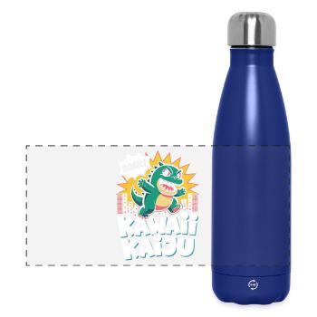 Kawaii Kaiju Pop Culture Esthétique Japonaise - Gourde isotherme panoramique 500 ml - bleu foncé  - Devant