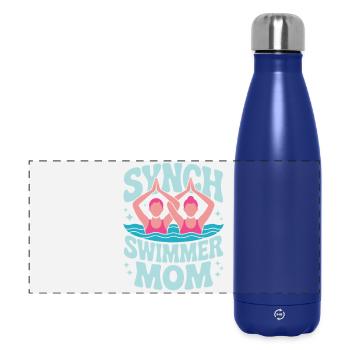 Synchronschwimmen Kunstschwimmen Wassersport - Panorama Isolierflasche 500 ml - Dunkelblau  - Vorne