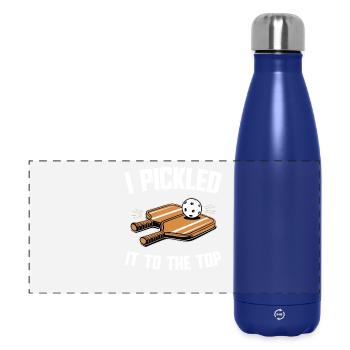 Tournoi de terrain de pickleball - Paddleball Sport - Gourde isotherme panoramique 500 ml - bleu foncé  - Devant