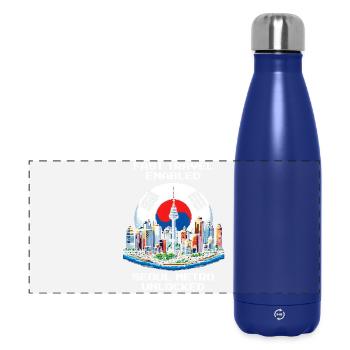 Schnellreise aktiv | Seoul Metro freigeschaltet - Panorama Isolierflasche 500 ml - Dunkelblau  - Vorne