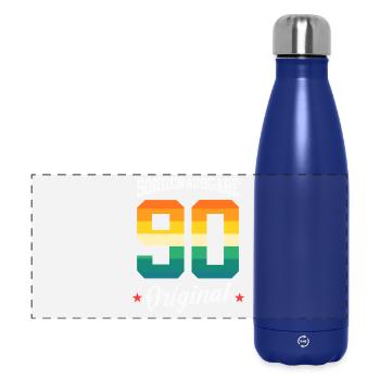 90 Birthday - Panoramic Thermal Bottle 500 ml - dark blue  - Front