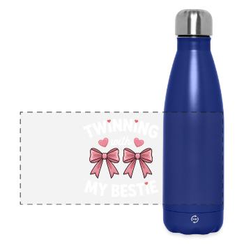 Best Friend Saying Funny Partner Look Gift - Panoramic Thermal Bottle 500 ml - dark blue  - Front