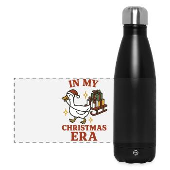 Weihnachtsgans in meiner Weihnachtsära Spaß - Panorama Isolierflasche 500 ml - Schwarz - Vorne