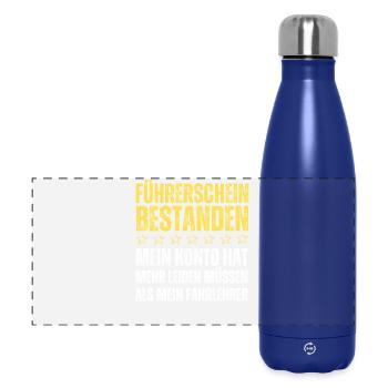 Permis de conduire réussi - Gourde isotherme panoramique 500 ml - bleu foncé  - Devant