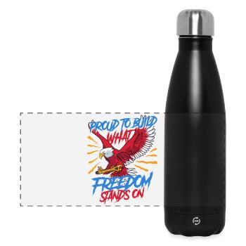 Mécanicien militaire - Gourde isotherme panoramique 500 ml - noir - Devant