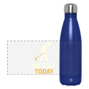 Lustig Kein Golf Heute Golf Liebhaber Humor - Panorama Isolierflasche 500 ml - Dunkelblau  - Vorne