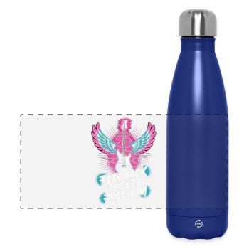 Feedback Fueled Freedom Punk Rock Music - Panoramic Thermal Bottle 500 ml - dark blue  - Front
