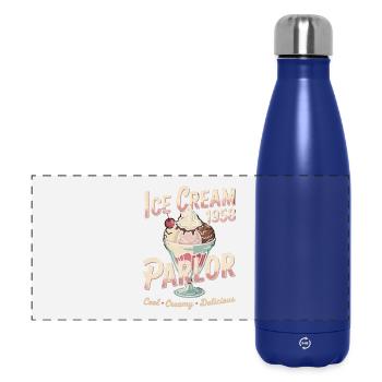 Vintage Eiscreme Werbung - Panorama Isolierflasche 500 ml - Dunkelblau  - Vorne