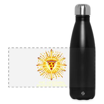 Original Healing Potion: Pizza | Gaming Food Humor - Panoramic Thermal Bottle 500 ml - black - Front