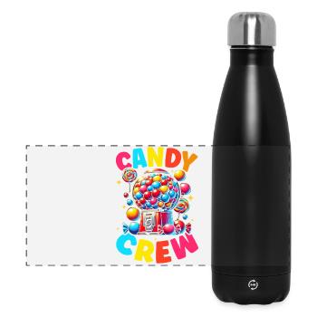 Candy Crew Decoration Candy Lover Sweet Tooth - Panoramic Thermal Bottle 500 ml - black - Front