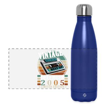 Édition limitée Vintage décembre 2005 - Gourde isotherme panoramique 500 ml - bleu foncé  - Devant