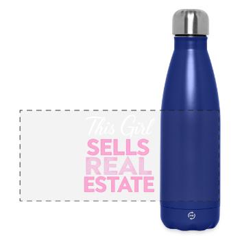 This Girl Sells Real Estate - Panoramic Thermal Bottle 500 ml - dark blue  - Front