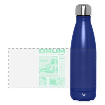 Rock Drummer Drum Player Streetwear - Panoramic Thermal Bottle 500 ml - dark blue  - Front