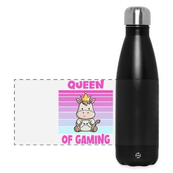 game queen controller - Panorama Isolierflasche 500 ml - Schwarz - Vorne