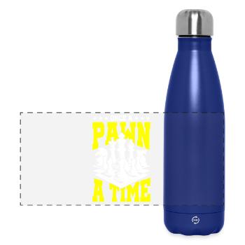 Once A Pawn A Time – Schach Shirt - Panorama Isolierflasche 500 ml - Dunkelblau  - Vorne