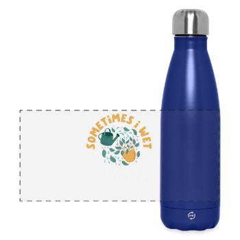 I Wet My Plants Plant Lover - Panoramic Thermal Bottle 500 ml - dark blue  - Front