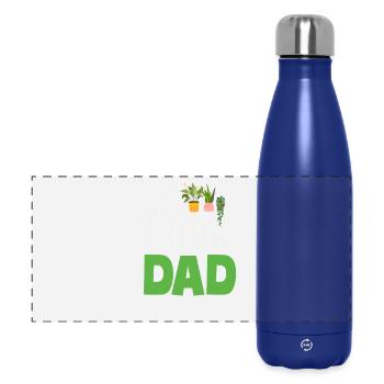 Amoureux des plantes Père jardinier Jardinier - Gourde isotherme panoramique 500 ml - bleu foncé  - Devant