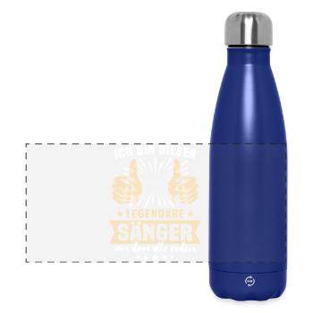 Singer Sayings - Panoramic Thermal Bottle 500 ml - dark blue  - Front
