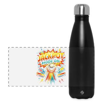 Pinball Pinball Player Jackpot Mode On - Panoramic Thermal Bottle 500 ml - black - Front