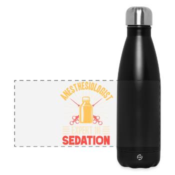 Anesthesiologist Expert In Sedation Anesthesia - Panoramic Thermal Bottle 500 ml - black - Front