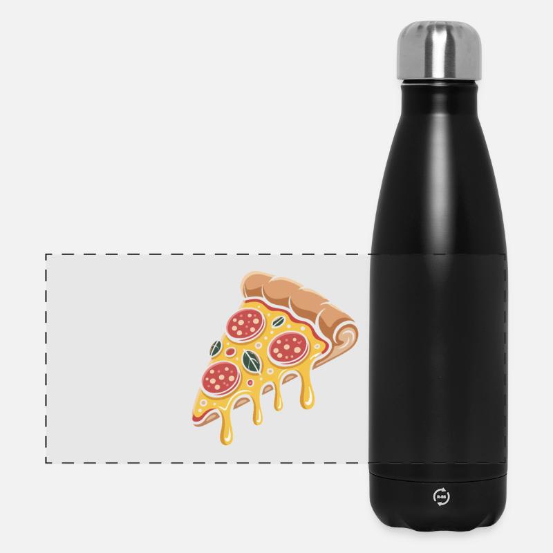 Pizza Pizza Maker - Panoramic Thermal Bottle 500 ml - black