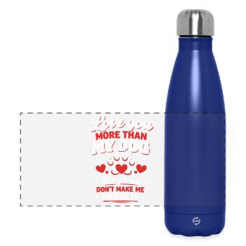 Drôle de propriétaire de chien Chiot animal d’amour Humour - Gourde isotherme panoramique 500 ml - bleu foncé  - Devant
