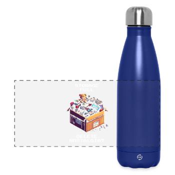 Speicher voll: Nostalgie löschen? | Ausmisten - Panorama Isolierflasche 500 ml - Dunkelblau  - Vorne