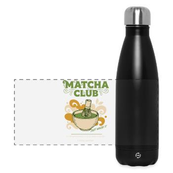Matcha Club Il suffit de le fouetter Thé vert Matcha Latte - Gourde isotherme panoramique 500 ml - noir - Devant