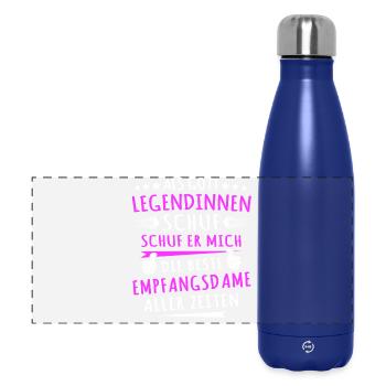 Dictons des réceptionnistes - Gourde isotherme panoramique 500 ml - bleu foncé  - Devant