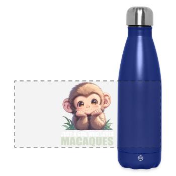 Macaque Macaque - Panoramic Thermal Bottle 500 ml - dark blue  - Front