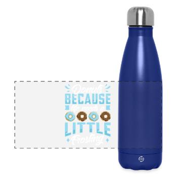 Donut fast food - Panoramic Thermal Bottle 500 ml - dark blue  - Front