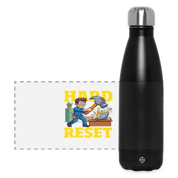 Faisons un ordinateur marteau à réinitialisation complète - Gourde isotherme panoramique 500 ml - noir - Devant