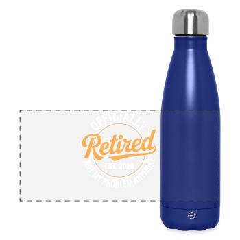 Retired 2026 Not My Problem Anymore Retirement - Gourde isotherme panoramique 500 ml - bleu foncé  - Devant